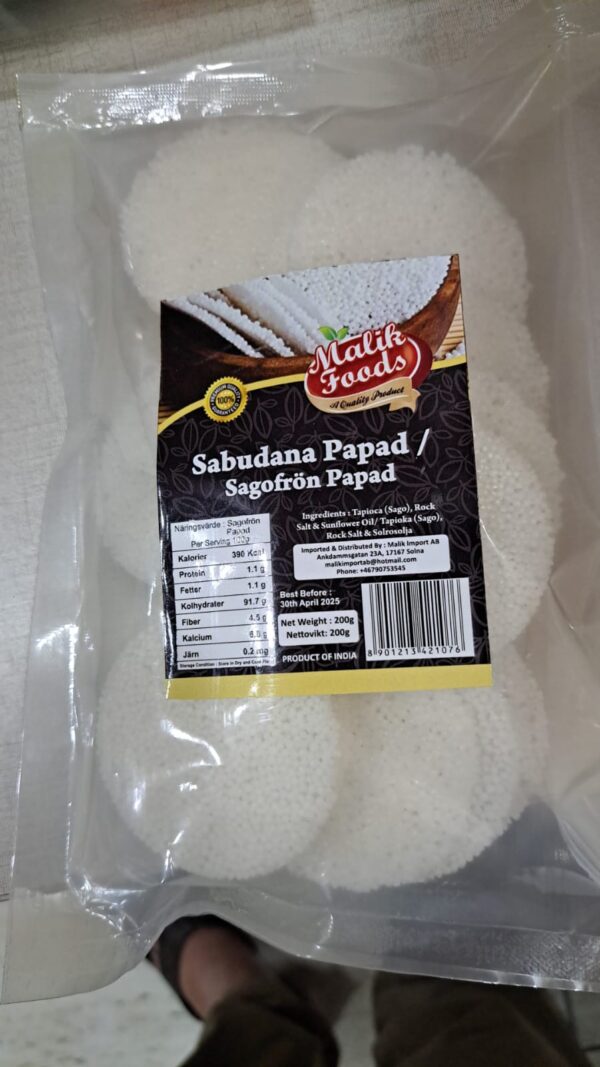 Sabudana Papad